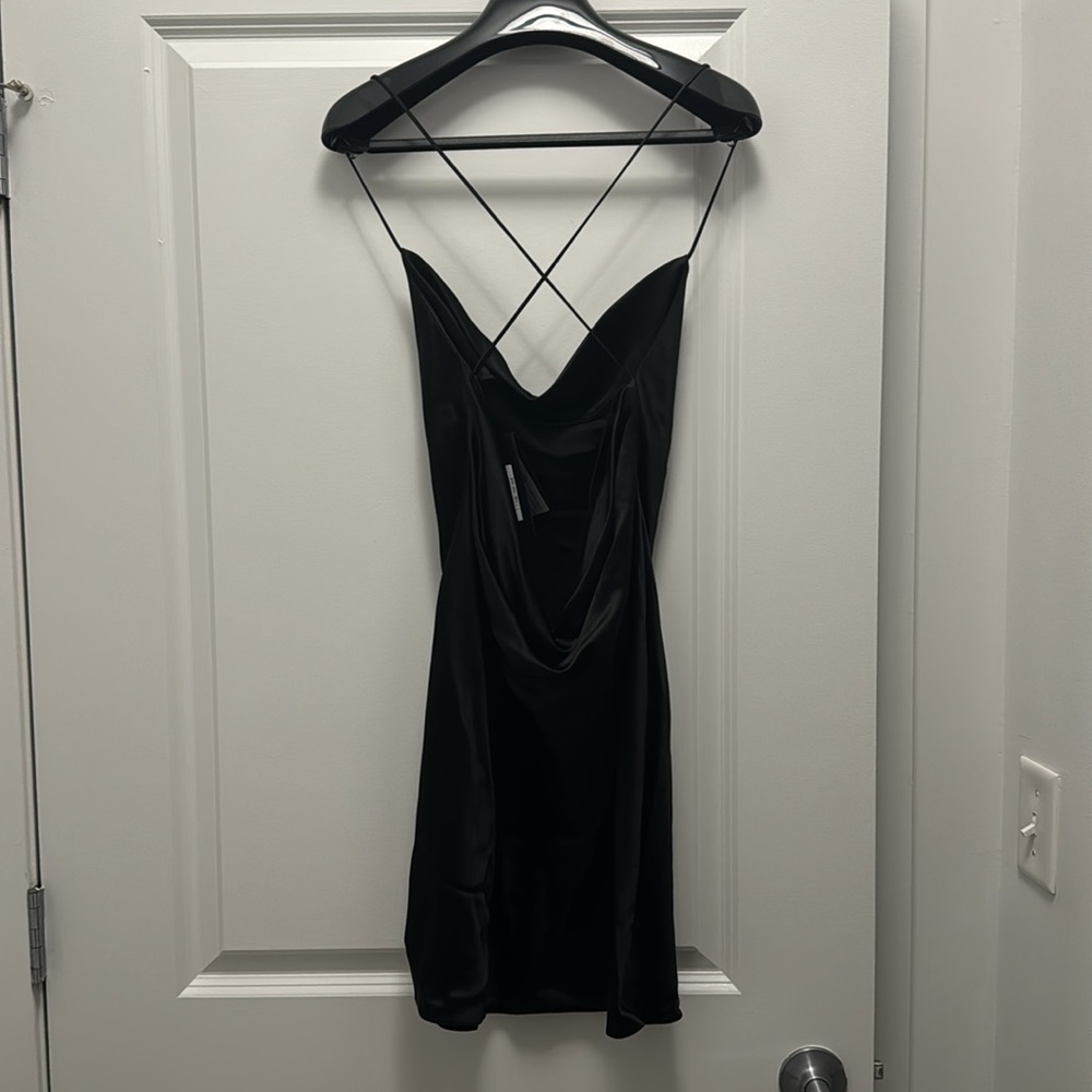 YSL COWL BACK DRESS IN SILK SATIN - Picture 5 of 8